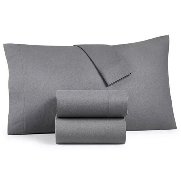 Martha Stewart Collection Luxury 100% Cotton Flannel Twin Sheets - Picture 1 of 7